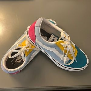 Colorblock low vans